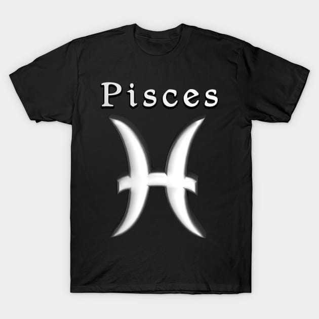 Pisces Zodiac Sign Hippy Hipster Astrology T-Shirt by letnothingstopyou